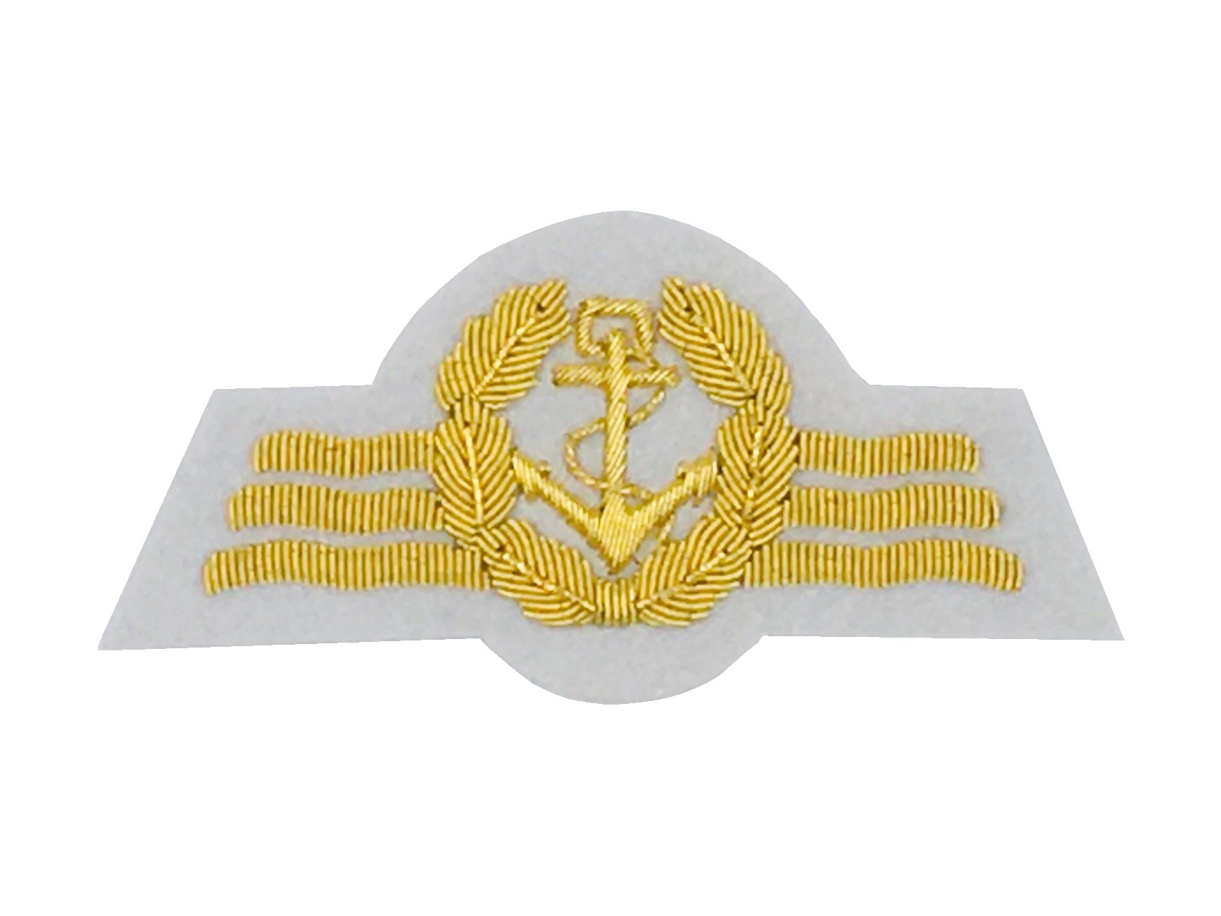 Bundesmarine Tätigkeitsabzeichen allgemeiner Marinedienst silber/gold auf oliv