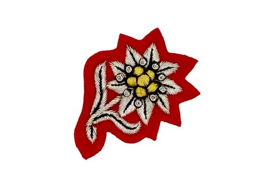 Edelweiss Gebirgsjäger, handgestickt – Bild 4